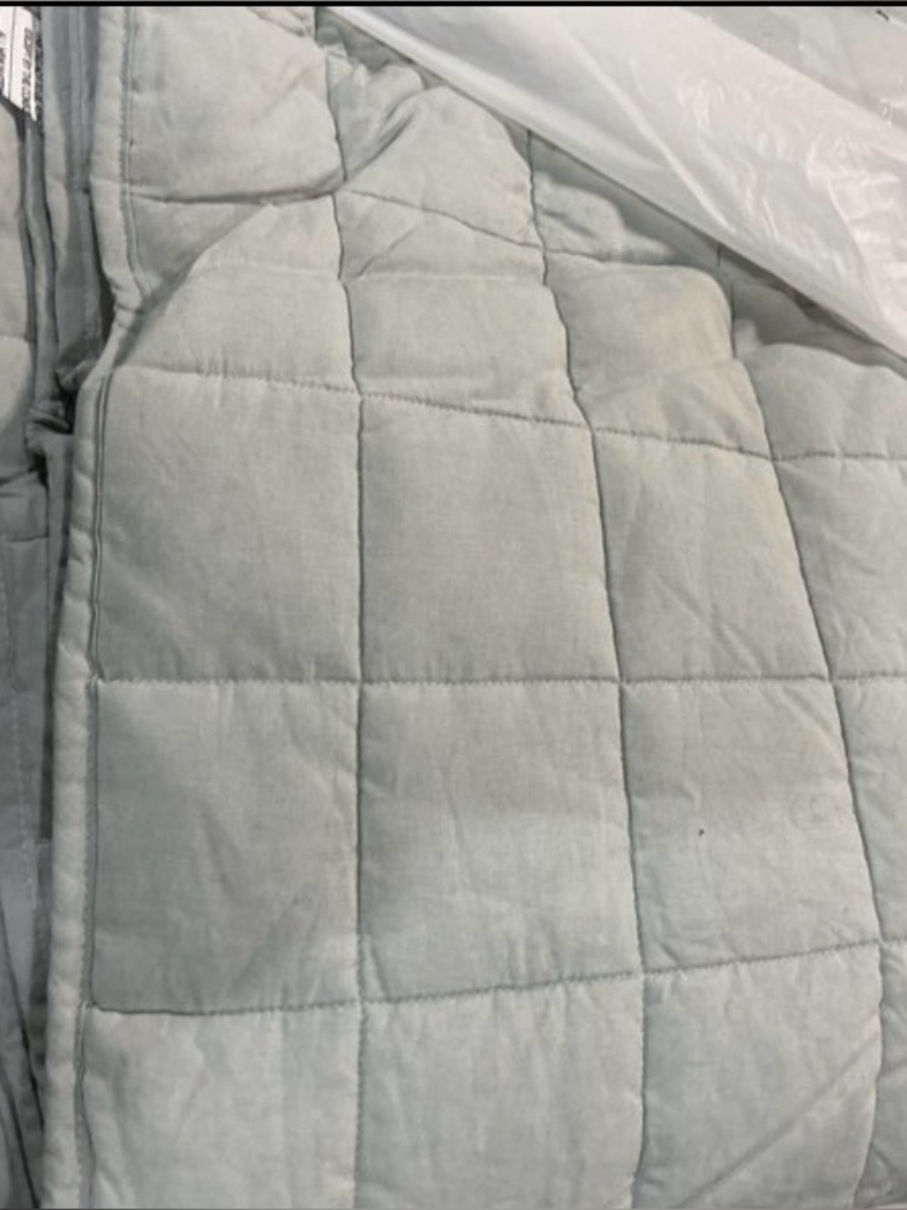 Quince European Linen Box Quilt- Queen NWOT - Picture 4 of 7